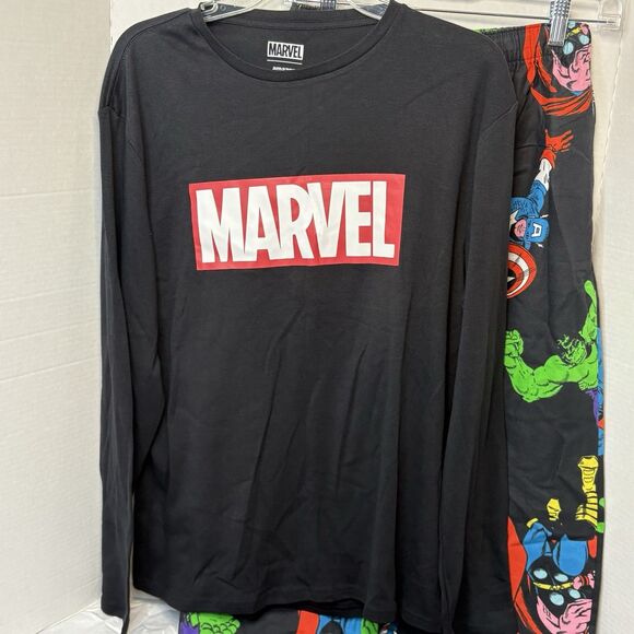 Marvel Pajamas Adult XS Top & Bottom. Marvel Avengers. - Picture 2 of 9